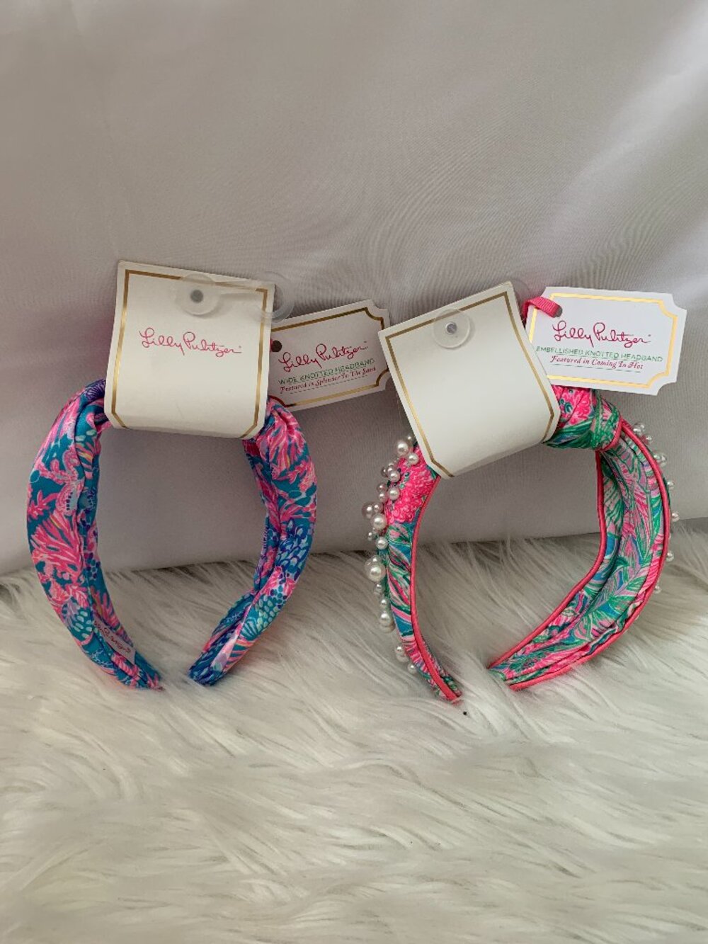 LILLY PULITZER Embellished Knotted Headband Set of 2
